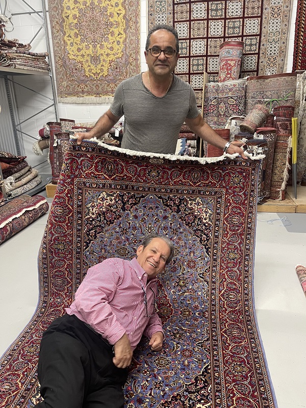 client Amir second Persian rug choice