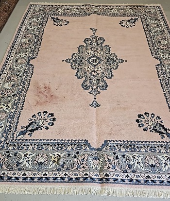 Super dirty rug after rounds of cleaning - May 2024